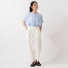 モデル身長165cm,HEAVENLYのHigh Count Twill W/Tapered PT|Organic handloomのHOHEN|Taaiiのベネチアンチェーンスリムネックレス,https://market.e-begin.jp/products/dlt_hvr0401u_lala|https://market.e-begin.jp/products/sed_ogh0415u_lala|https://market.e-begin.jp/products/tii_tii1120n_lala