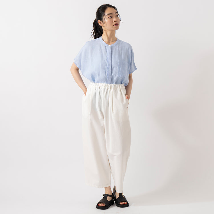 モデル身長165cm,HEAVENLYのHigh Count Twill W/Tapered PT|Organic handloomのHOHEN|Taaiiのベネチアンチェーンスリムネックレス,https://market.e-begin.jp/products/dlt_hvr0401u_lala|https://market.e-begin.jp/products/sed_ogh0415u_lala|https://market.e-begin.jp/products/tii_tii1120n_lala