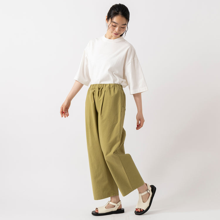 モデル身長165cm,BARNS OUTFITTERSのROOMY TEE PG SLD|Organic handloomのSIENA,https://market.e-begin.jp/products/tka_bof0389u_lala|https://market.e-begin.jp/products/sed_ogh0418u_lala