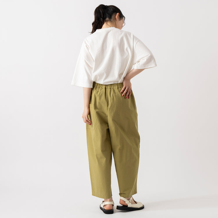 モデル身長165cm,BARNS OUTFITTERSのROOMY TEE PG SLD|Organic handloomのSIENA,https://market.e-begin.jp/products/tka_bof0389u_lala|https://market.e-begin.jp/products/sed_ogh0418u_lala