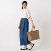 モデル身長165cm,MANONのSQUAREAMICAL SHT|Organic handloomのSIENA,https://market.e-begin.jp/products/mks_mnn0862s_lala|https://market.e-begin.jp/products/sed_ogh0418u_lala