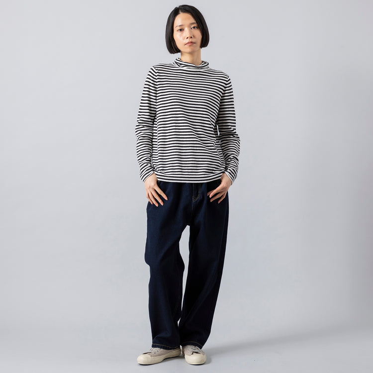 モデル身長165cm,HEAVENLYのCotton Linen 12oz Denim 5P Pants|Moonstarのローバスケットヴィンテージグレー,https://market.e-begin.jp/products/dlt_hvr0493r_lala|https://market.e-begin.jp/products/mns_mns0286o_lala