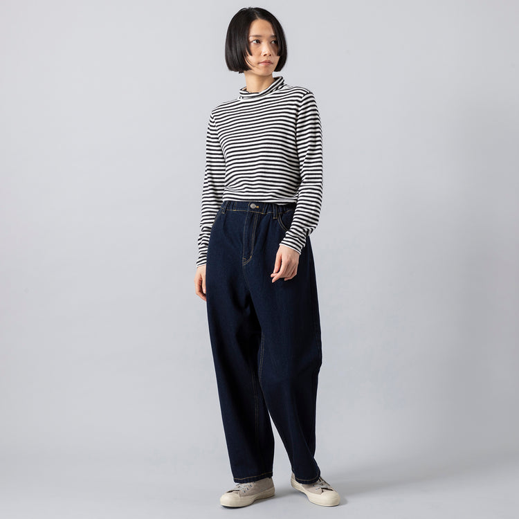 モデル身長165cm,HEAVENLYのCotton Linen 12oz Denim 5P Pants|Moonstarのローバスケットヴィンテージグレー,https://market.e-begin.jp/products/dlt_hvr0493r_lala|https://market.e-begin.jp/products/mns_mns0286o_lala