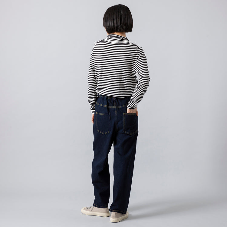 モデル身長165cm,HEAVENLYのCotton Linen 12oz Denim 5P Pants|Moonstarのローバスケットヴィンテージグレー,https://market.e-begin.jp/products/dlt_hvr0493r_lala|https://market.e-begin.jp/products/mns_mns0286o_lala