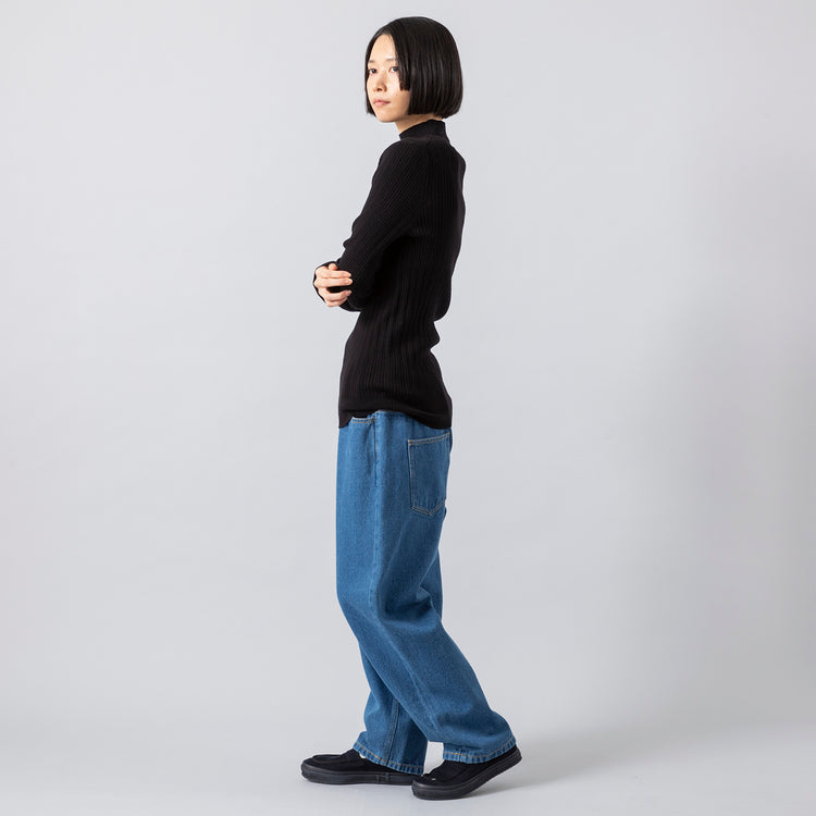 モデル身長165cm,HEAVENLYのCotton Linen 12oz Denim 5P Pants|Moonstarのローバスケットヴィンテージグレー,https://market.e-begin.jp/products/dlt_hvr0493r_lala|https://market.e-begin.jp/products/mns_mns0286o_lala