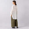 モデル身長165cm,HEAVENLYのCotton Washer Twill Wide Pants|facciamoのMeringa（メリンガ）,https://market.e-begin.jp/products/dlt_hvr0785s_lala|https://market.e-begin.jp/products/are_fac0636k_lala
