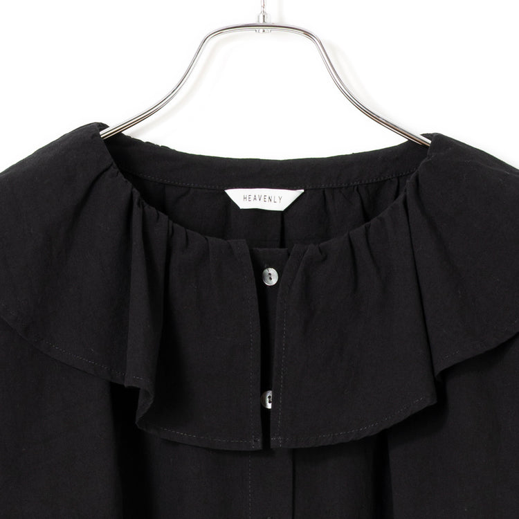 HEAVENLY | ヘブンリー　Washer Broadcloth Frillcollar Blouse