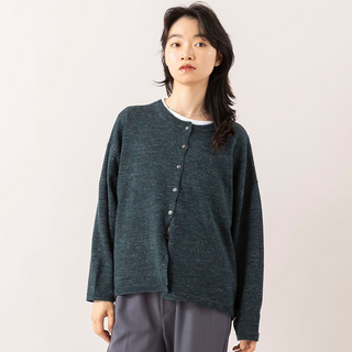 HEAVENLY | ヘブンリー　Cotton Linen Wool Mix Knit 2way Cardigan
