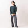 モデル身長165cm,HEAVENLYのCotton Linen Wool Mix Knit 2way Cardigan|FIL DE FERのポリエステルカルゼセンタープレスパンツ,https://market.e-begin.jp/products/dlt_hvr0997s_lala|https://market.e-begin.jp/products/rdx_fdf1058s_lala