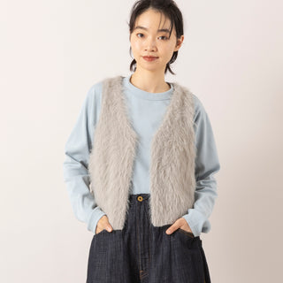 HEAVENLY | ヘブンリー　Knit Shaggy Yarn Vest
