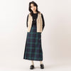 モデル身長165cm,HEAVENLYのKnit Shaggy Yarn Vest|euphoric moodのThimble Rib Tops|Glen Fyneのチェックプリーツラップスカート|meri ja kuuのリブ先丸シルクコットンソックス|in moodの2連パール×シルバーネックレス,https://market.e-begin.jp/products/dlt_hvr0998s_lala|https://market.e-begin.jp/products/hpn_eup1008s_lala|https://market.e-begin.jp/products/imx_glf0082r_lala|https://market.e-begin.jp/products/hpn_mjk1012s_lala|https://market.e-begin.jp/products/inm_inm0825p_lala