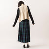 モデル身長165cm,HEAVENLYのKnit Shaggy Yarn Vest|euphoric moodのThimble Rib Tops|Glen Fyneのチェックプリーツラップスカート|meri ja kuuのリブ先丸シルクコットンソックス|in moodの2連パール×シルバーネックレス,https://market.e-begin.jp/products/dlt_hvr0998s_lala|https://market.e-begin.jp/products/hpn_eup1008s_lala|https://market.e-begin.jp/products/imx_glf0082r_lala|https://market.e-begin.jp/products/hpn_mjk1012s_lala|https://market.e-begin.jp/products/inm_inm0825p_lala