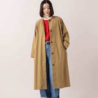 HEAVENLY | ヘブンリー Cotton Twill Nocollar Coat