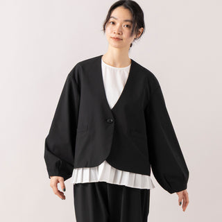 uncinq | アンサンク　Tropical Stretch Balloonsleeve Jacket