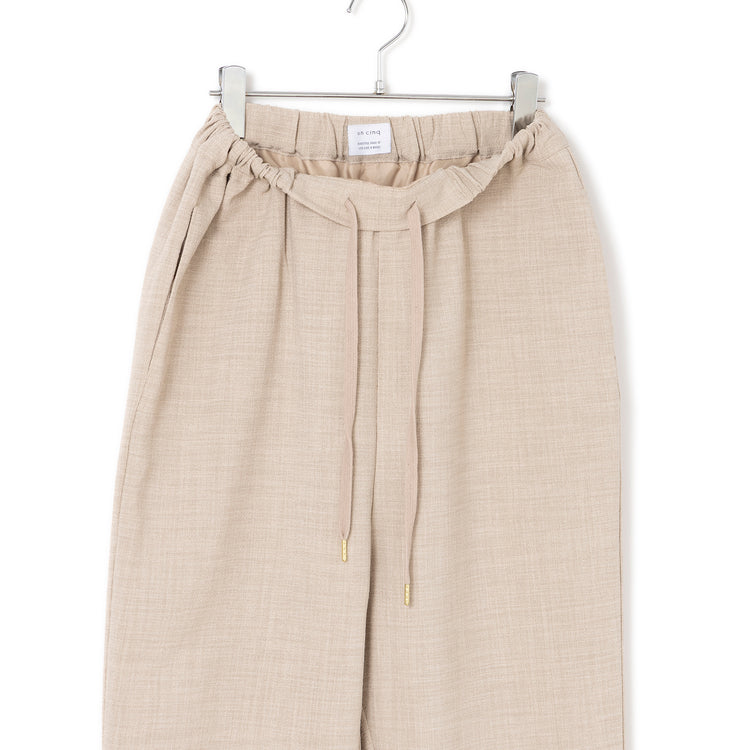 uncinq | アンサンク　Crepe Fabric Narrow Pants