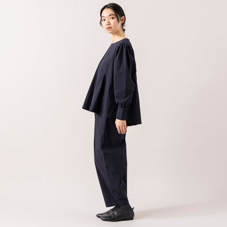 モデル身長165cm,uncinqのWeather Stretch PulloverfacciamoのMeringa（メリンガ）,https://market.e-begin.jp/products/dlt_unc1542s_lala|https://market.e-begin.jp/products/are_fac0636k_lala