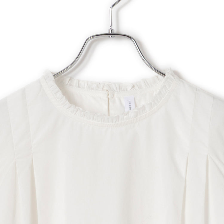 uncinq | アンサンク　Cotton 100/2Broad Frill Pullover