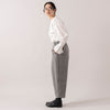 モデル身長165cm,uncinqのMelange Ox Tuck Cropped Pants|facciamoのMeringa（メリンガ）,https://market.e-begin.jp/products/dlt_unc1535s_lala|https://market.e-begin.jp/products/are_fac0636k_lala