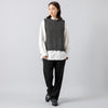 着用サイズM (身長163cm),HEAVENLYのCotton Wool Linen Mix Knit Vest|ciaoのReflax®リフラクスとろみシャツ|Jalan Sriwijayaのネイビービットローファー VIBRAMソール,https://market.e-begin.jp/products/dlt_hvr0203r_lala|https://market.e-begin.jp/products/hag_cia0224r_lala|https://market.e-begin.jp/products/gmt_srw1032p_lala