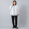 着用サイズM (身長163cm),HeavenlyのOrganic Cotton CS Wide Cardigan|ciaoのバンドカラーReflax®リフラクスとろみシャツ|Jalan Sriwijayaのネイビービットローファー VIBRAMソール,https://market.e-begin.jp/products/dlt_hvr0023r_lala|https://market.e-begin.jp/products/hag_cia0225r_lala|https://market.e-begin.jp/products/gmt_srw1032p_lala