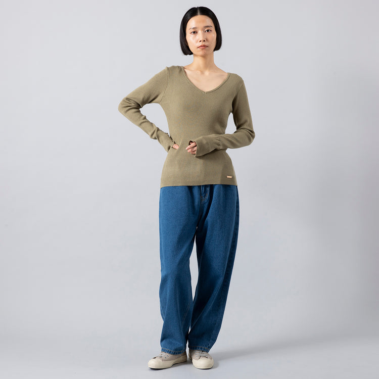 モデル身長165cm,HEAVENLYのCotton Linen 12oz Denim 5P Pants|Moonstarのローバスケットヴィンテージグレー,https://market.e-begin.jp/products/dlt_hvr0493r_lala|https://market.e-begin.jp/products/mns_mns0286o_lala