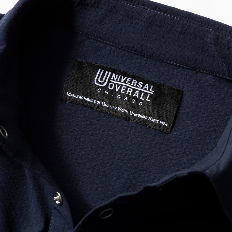 UNIVERSAL OVERALL | ユニバーサルオーバーオール　Begin別注 さらに便利になった ワークなシアサッカーポロ