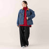 モデル身長163cm,HEAVENLYのAcrylic Wool Knit Turtleneck Pullover|Wranglerのタックフレアランチャーパンツ|NEI/NORのスクエアチャームピアス,https://market.e-begin.jp/products/dlt_hvr1188s_lala|https://market.e-begin.jp/products/edw_wrn1025p_lala|https://market.e-begin.jp/products/ris_ner0789s_lala
