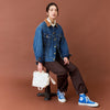 モデル身長163cm,YonetomiのNEW BASIC GARMENT DYED BORDER T-SHIRT|DICKIESのoriginal 874R WORK PANT (US874)|esperantoのROLL BUCKLE BELT/25mm|ELEPHANT BRANDのバンダナ3点セット,https://market.e-begin.jp/products/yts_ynt0769s_lala|https://market.e-begin.jp/products/gal_dck0317s_lala|https://market.e-begin.jp/products/esp_esp0655s_lala|https://market.e-begin.jp/products/ace_elp0818p_lala