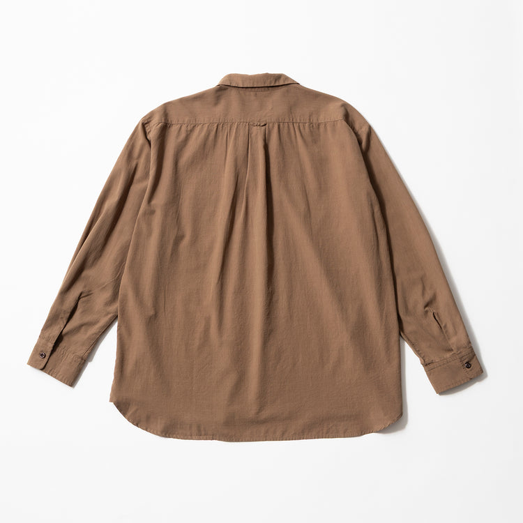 ALLOWED TO UNFOLD | アロウド トゥ アンフォールド　テックリネン ワンナップカラーシャツ