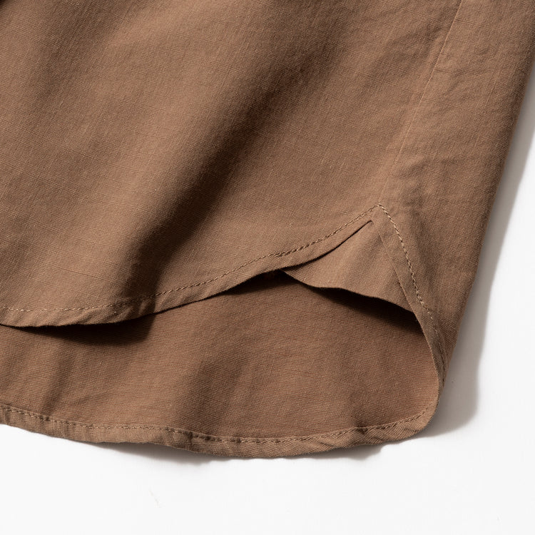 ALLOWED TO UNFOLD | アロウド トゥ アンフォールド　テックリネン ワンナップカラーシャツ