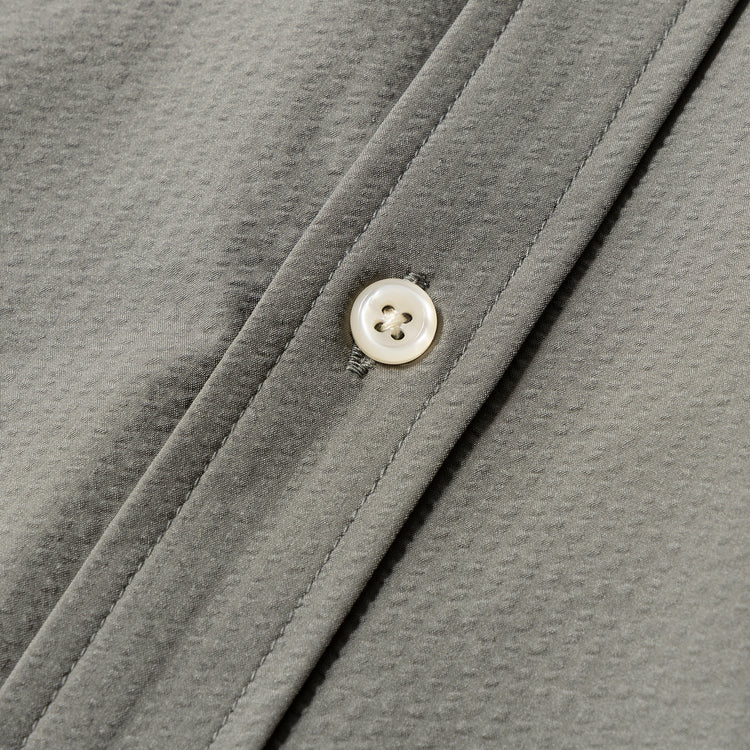 ALLOWED TO UNFOLD | アロウド トゥ アンフォールド　無地サッカー レギュラーカラーシャツ