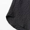 ALLOWED TO UNFOLD | アロウド トゥ アンフォールド　ドビーメッシュ ドットボタンワンナップカラー半袖シャツ