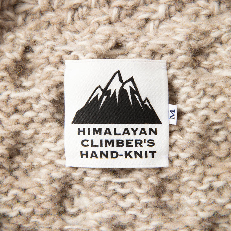 HIMALAYAN CLIMBER'S HAND-KNIT | ヒマラヤン クライマーズ ハンドニット　手編みショール衿カーディガン
