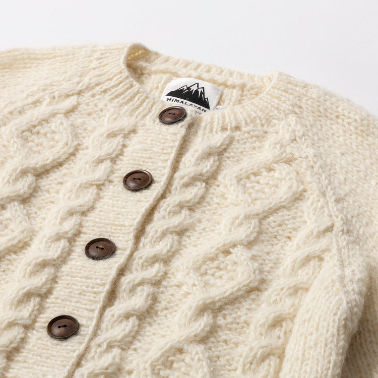 HIMALAYAN CLIMBER'S HAND-KNIT | ヒマラヤン クライマーズ ハンドニット　手編み クルー衿カーディガン
