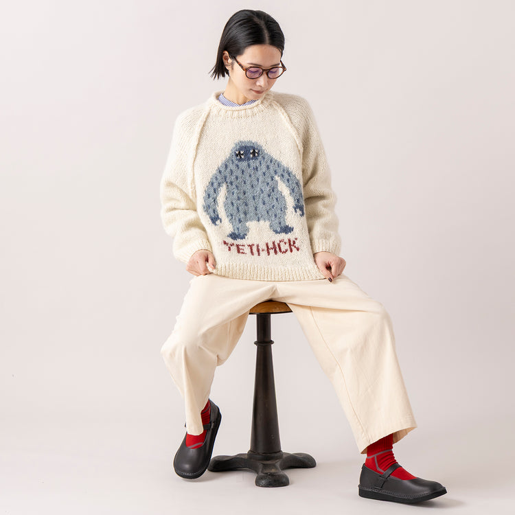 HIMALAYAN CLIMBER'S HAND-KNIT | ヒマラヤン クライマーズ ハンドニット　手編み YETIジャカードクルー