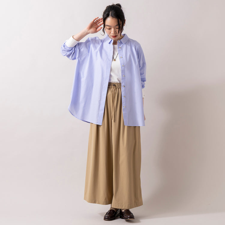 サックス着用 モデル身長165cm,HEAVENLYのCotton CS 5Sleeve T-Shirt|MANONのNYLON 2WAY WIDE PANTS|rapiécageのダブルUラインイヤカフ|in moodのEGG×SILK -NECKLACE,https://market.e-begin.jp/products/dlt_hvr0162u_lala|https://market.e-begin.jp/products/mks_mnn0096u_lala|https://market.e-begin.jp/products/rdx_rpc0110u_lala|https://market.e-begin.jp/products/inm_inm0879o_lala