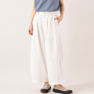 TUTIE. | ツチエ　コットンリネンデニムタックパンツ