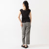 モデル身長165cm,YonetomiのCOTTON SUKASHI KNIT S/T|FIL DE FERのシャンブレーツイル ワイドターンアップパンツ|Organic handloomのSIENA|Taaiiのベネチアンチェーンスリムネックレス,https://market.e-begin.jp/products/yts_ynt0431u_lala|https://market.e-begin.jp/products/rdx_fdf0398u_lala|https://market.e-begin.jp/products/sed_ogh0418u_lala|https://market.e-begin.jp/products/tii_tii1120n_lala