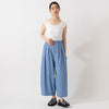 モデル身長165cm,HEAVENLYのLinen Frenchsleeve Wide Shirt|TUTIE.のコットンリネンデニムタックパンツ|Organic handloomのGURKHA PLATFORM|MASTER&Co.のクウォーターメッシュレザーベルト|Taaiiのベネチアンチェーンスリムネックレス,https://market.e-begin.jp/products/dlt_hvr0400u_lala|https://market.e-begin.jp/products/equ_tte0274u_lala|https://market.e-begin.jp/products/sed_ogh0417u_lala|https://market.e-begin.jp/products/mhg_msc0819p_lala|https://market.e-begin.jp/products/tii_tii1120n_lala