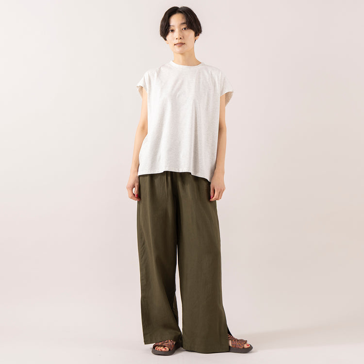 グレー着用 モデル身長 163cm,gym masterの麻レーヨンワイドパンツ|MALIBU SANDALSのCANYON NATIVE,https://market.e-begin.jp/products/grd_gym0284u_lala|https://market.e-begin.jp/products/sed_mls0292u_lala