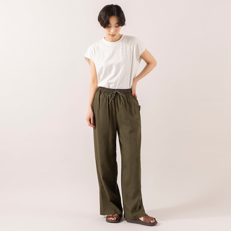グレー着用 モデル身長 163cm,gym masterの麻レーヨンワイドパンツ|MALIBU SANDALSのCANYON NATIVE,https://market.e-begin.jp/products/grd_gym0284u_lala|https://market.e-begin.jp/products/sed_mls0292u_lala