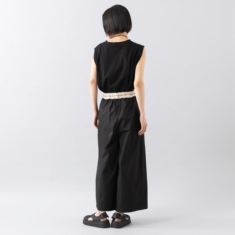モデル身長165cm,TUTIE.のコットン天竺ジャージノースリーブプルオーバー|MALIBU SANDALSのCANYON PLATFORM|TESTIFYのParasol Charm Cap 2|Adawat'n TuaregのZEZI,https://market.e-begin.jp/products/equ_tte0342s_lala|https://market.e-begin.jp/products/sed_mls0713q_lala|https://market.e-begin.jp/products/ipb_tsf0354s_lala|https://market.e-begin.jp/products/edi_tua0138q_lala