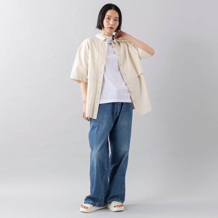 モデル身長165cm,euphoric moodのMock neck Tops|CIOTAのインディゴスビンコットンデニムベイカーパンツ〔MEDIUM DARK〕|TIDEWAYの3way撥水マトリョーシカトート|MALIBU SANDALSのCANYON PLATFORM|esperantoのBLACK SPINEL NECKLACE,https://market.e-begin.jp/products/hpn_eup0308s_lala|https://market.e-begin.jp/products/cta_cta0391p_lala|https://market.e-begin.jp/products/snk_tid1270q_lala|https://market.e-begin.jp/products/sed_mls0713q_lala|https://market.e-begin.jp/products/esp_esp0912k_lala
