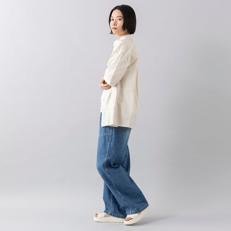 モデル身長165cm,euphoric moodのMock neck Tops|CIOTAのインディゴスビンコットンデニムベイカーパンツ〔MEDIUM DARK〕|TIDEWAYの3way撥水マトリョーシカトート|MALIBU SANDALSのCANYON PLATFORM|esperantoのBLACK SPINEL NECKLACE,https://market.e-begin.jp/products/hpn_eup0308s_lala|https://market.e-begin.jp/products/cta_cta0391p_lala|https://market.e-begin.jp/products/snk_tid1270q_lala|https://market.e-begin.jp/products/sed_mls0713q_lala|https://market.e-begin.jp/products/esp_esp0912k_lala