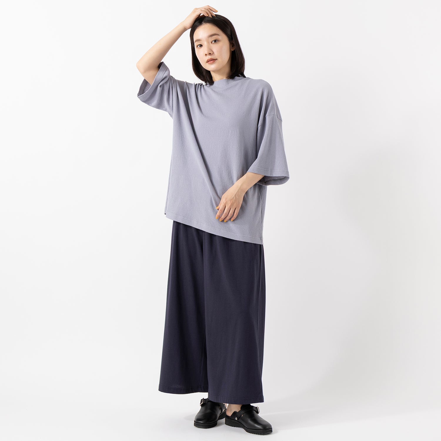 TUTIE. | ツチエ 強撚クレープハイネックプルオーバー