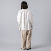 モデル身長 160cm,TUTIE.のコットンセルロースフレアショルダーブラウス|TUTIE.のコットンセルロースタックパンツ|GLENFIELDのシャークソールビジネスサンダル,https://market.e-begin.jp/products/equ_tte0957r_lala|https://market.e-begin.jp/products/equ_tte0959r_lala|https://market.e-begin.jp/products/jal_gfd0392q_lala