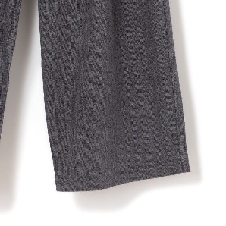 TUTIE. | ツチエ　丈の選べるコットンヘリンボンパンツ