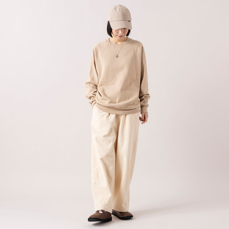 ロング丈着用 (モデル身長165cm),Healthknitのクラシックスウェット クルーネック長袖|TUTIE.の丈の選べるコットンピーチ起毛パンツ|Organic handloomのSHELLY|TESTIFYのGraphen Cap|BUTTON WORKSのマーキュリーコインネックレスStar,https://market.e-begin.jp/products/she_hea0691n_lala|https://market.e-begin.jp/products/equ_tte1272s_lala|https://market.e-begin.jp/products/sed_ogh1252s_lala|https://market.e-begin.jp/products/ipb_tsf1304s_lala|https://market.e-begin.jp/products/tka_but1282s_lala