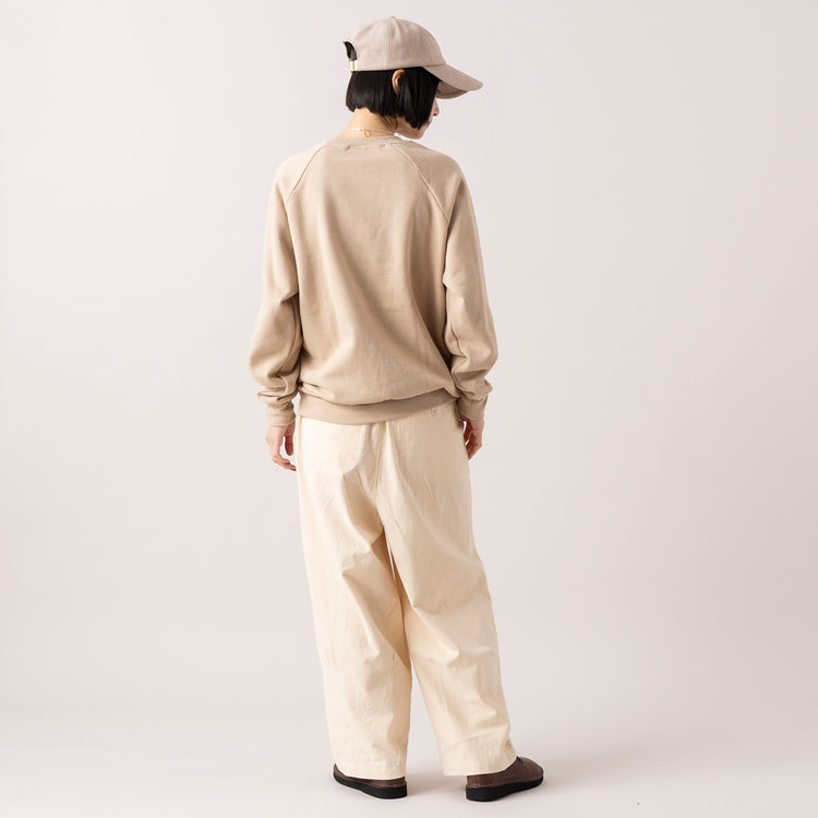 ロング丈着用 (モデル身長165cm),Healthknitのクラシックスウェット クルーネック長袖|TUTIE.の丈の選べるコットンピーチ起毛パンツ|Organic handloomのSHELLY|TESTIFYのGraphen Cap|BUTTON WORKSのマーキュリーコインネックレスStar,https://market.e-begin.jp/products/she_hea0691n_lala|https://market.e-begin.jp/products/equ_tte1272s_lala|https://market.e-begin.jp/products/sed_ogh1252s_lala|https://market.e-begin.jp/products/ipb_tsf1304s_lala|https://market.e-begin.jp/products/tka_but1282s_lala