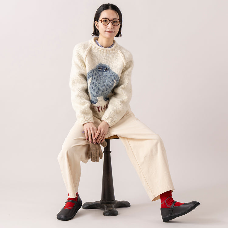 ショート丈着用 (モデル身長165cm),HIMALAYAN CLIMBER'S HAND-KNITのかぎ針カーディガン|RNA-Nのウールブレンドタートル|TUTIE.の丈の選べるコットンピーチ起毛パンツ|facciamoのMeringa（メリンガ）,https://market.e-begin.jp/products/epi_him1251s_lala|https://market.e-begin.jp/products/tky_rnn1268s_lala|https://market.e-begin.jp/products/equ_tte1272s_lala|https://market.e-begin.jp/products/are_fac0636k_lala